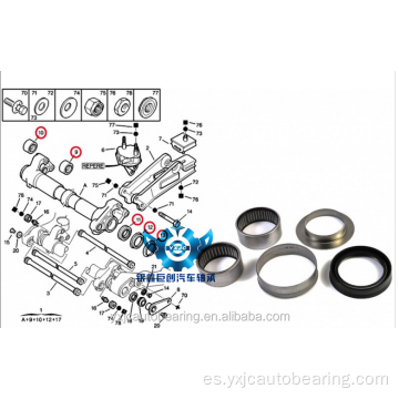 PEUGEOT 306 / CITROEN ZX Eje trasero KS559.00 KIT RODAMIENTO